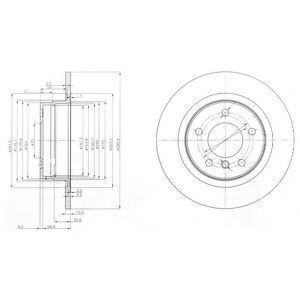 Тормозной диск DELPHI BG3960