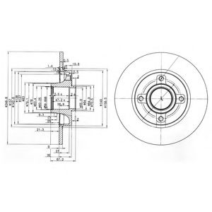 Тормозной диск DELPHI BG3962