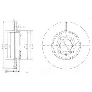 Гальмівний диск DELPHI BG3965