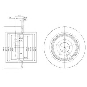 Тормозной диск DELPHI BG3969