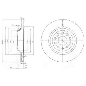 Тормозной диск DELPHI BG3975