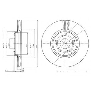 Тормозной диск DELPHI BG3978
