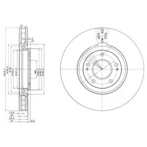 Тормозной диск DELPHI BG3988