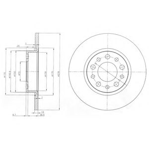 Тормозной диск DELPHI BG3994