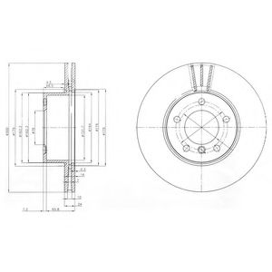 Тормозной диск DELPHI BG3998
