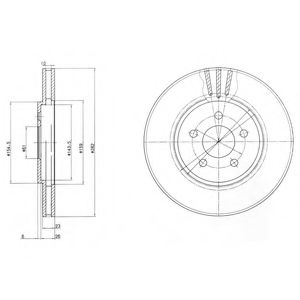 Тормозной диск DELPHI BG4000