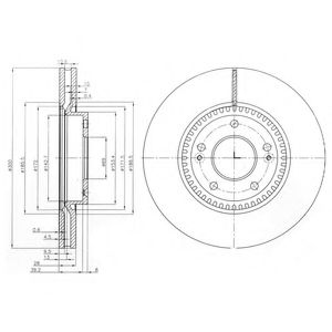 Гальмівний диск DELPHI BG4011