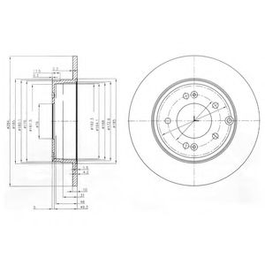 Гальмівний диск DELPHI BG4012