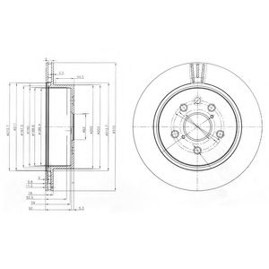 Гальмівний диск DELPHI BG4024