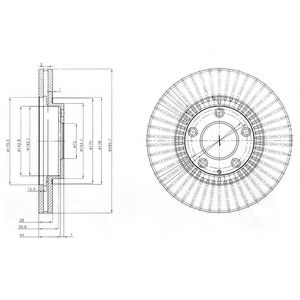 Тормозной диск DELPHI BG4027