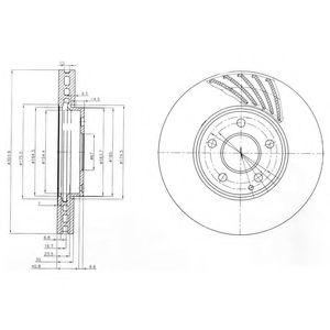 Тормозной диск DELPHI BG4029