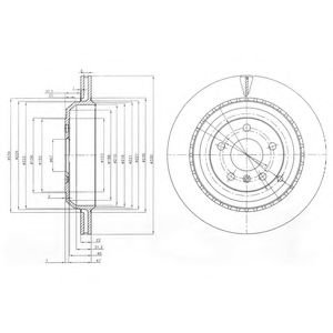 Гальмівний диск DELPHI BG4030