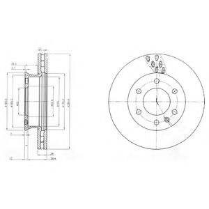 Гальмівний диск DELPHI BG4032