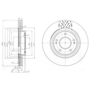 Тормозной диск DELPHI BG4034