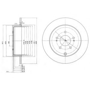 Тормозной диск DELPHI BG4035
