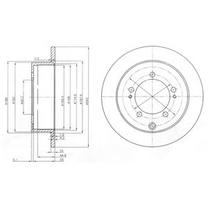 Тормозной диск DELPHI BG4037