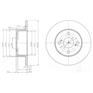 Гальмівний диск DELPHI BG4050