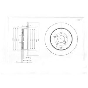 Гальмівний диск DELPHI BG4051