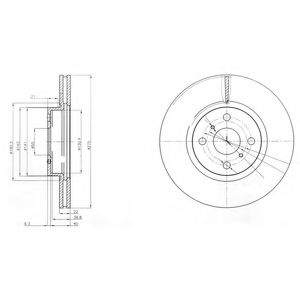 Тормозной диск DELPHI BG4054