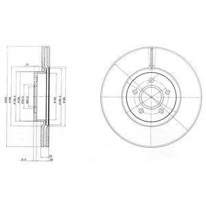 Тормозной диск DELPHI BG4056