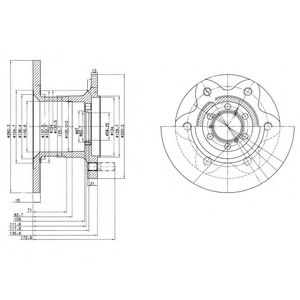 Тормозной диск DELPHI BG429