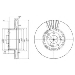 Тормозной диск DELPHI BG739