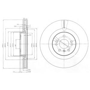 Тормозной диск DELPHI BG9013