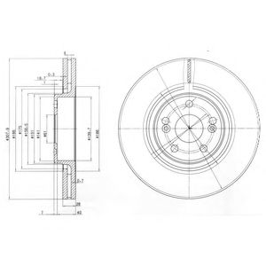 Тормозной диск DELPHI BG9016