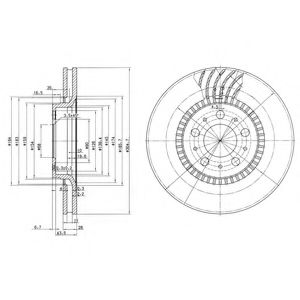 Тормозной диск DELPHI BG9514