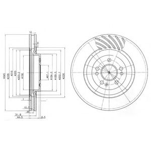 Тормозной диск DELPHI BG9759
