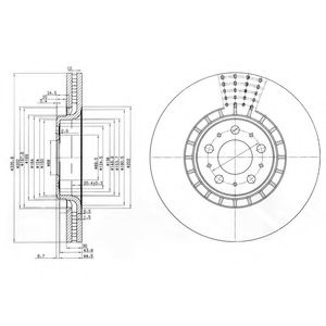 Тормозной диск DELPHI BG9783