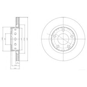 Тормозной диск DELPHI BG4057