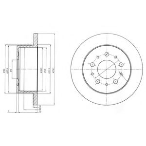 Тормозной диск DELPHI BG4061