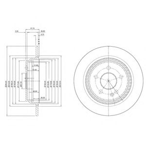 Тормозной диск DELPHI BG4063