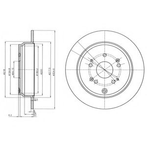 Тормозной диск DELPHI BG4064