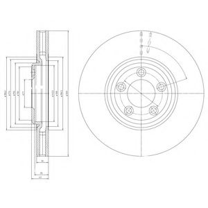Тормозной диск DELPHI BG4065