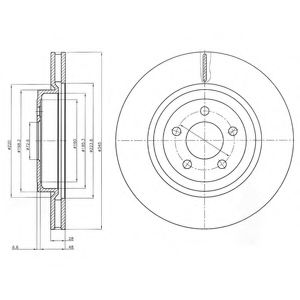 Гальмівний диск DELPHI BG9050
