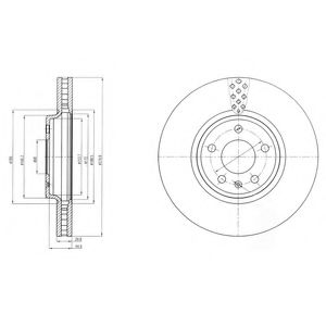 Гальмівний диск DELPHI BG4080