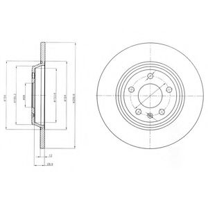 Тормозной диск DELPHI BG4081
