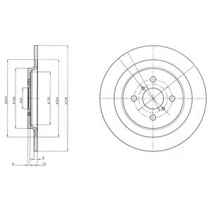 Тормозной диск DELPHI BG4076