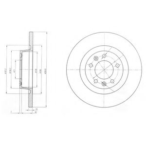 Тормозной диск DELPHI BG4085