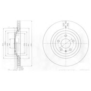 Гальмівний диск DELPHI BG4087
