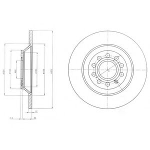 Тормозной диск DELPHI BG4088