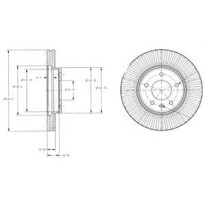 Тормозной диск DELPHI BG4092