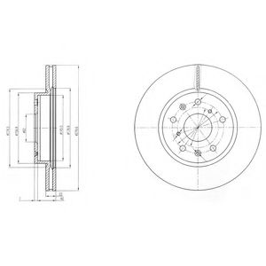 Гальмівний диск DELPHI BG4093