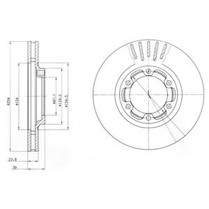 Тормозной диск DELPHI BG4106