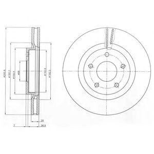 Тормозной диск DELPHI BG4109