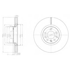 Гальмівний диск DELPHI BG4110