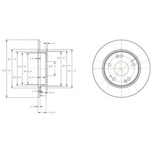 Гальмівний диск DELPHI BG4118