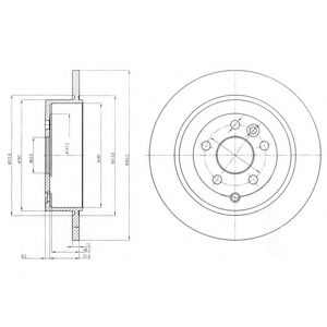 Тормозной диск DELPHI BG4124